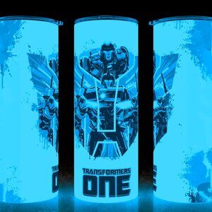 Glow in the Dark Transformer One Optimus Prime The Movie Cup Mug Tumbler